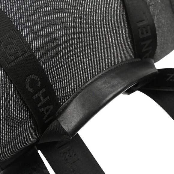Chanel Black Silver Canvas Sport Line Backpack 126568 main image 7